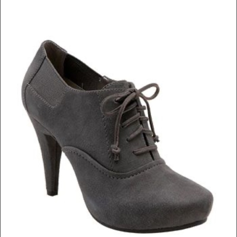 Me Too Grey Suede Bootie